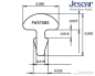 Preview: Jescar 37080S Edelstahl Bunddraht 2,03 x 0,94 mm