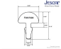 Preview: Jescar 47090 Neusilber Bunddraht 2,28 x 1,19 mm
