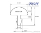 Preview: Jescar 47104 Neusilber Bunddraht 2,64 x 1,19mm
