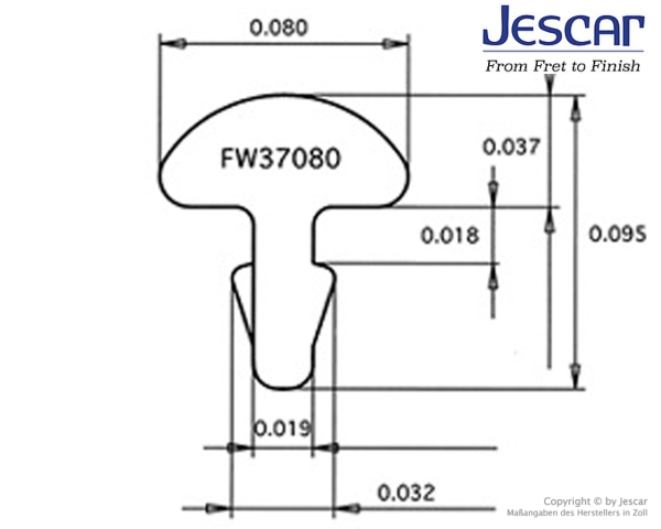 Jescar 37080S Edelstahl Bunddraht 2,03 x 0,94 mm