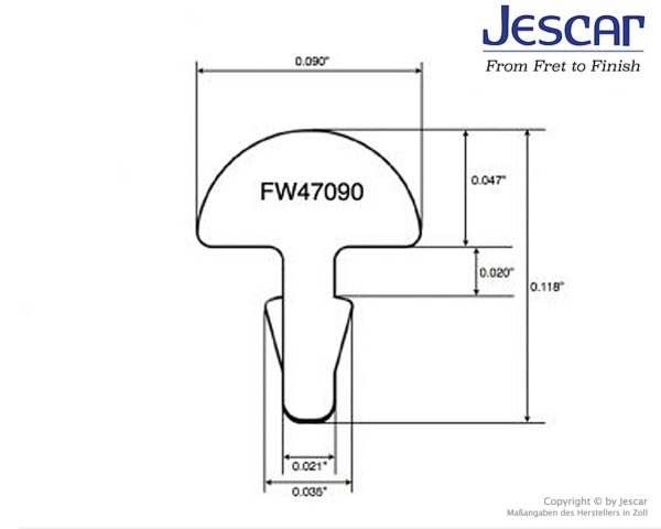 Jescar 47090 Neusilber Bunddraht 2,28 x 1,19 mm