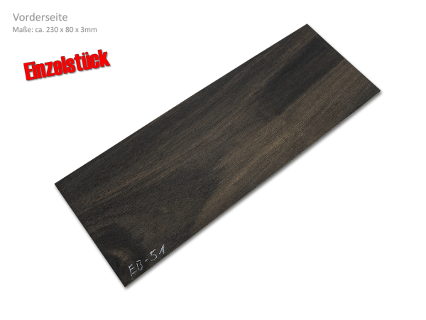 Kopfplatte Ebenholz Einzelstück (EB-51)