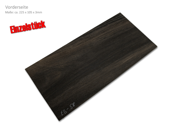 Kopfplatte Ebenholz Einzelstück (EB-58)