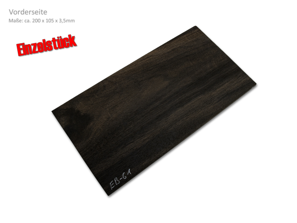 Kopfplatte Ebenholz Einzelstück (EB-61)