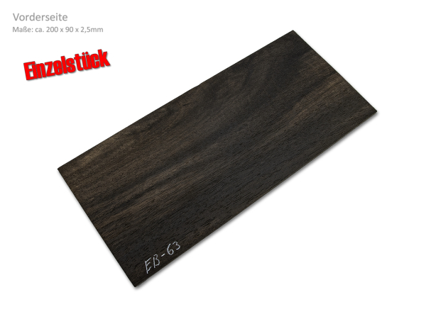 Kopfplatte Ebenholz Einzelstück (EB-63)