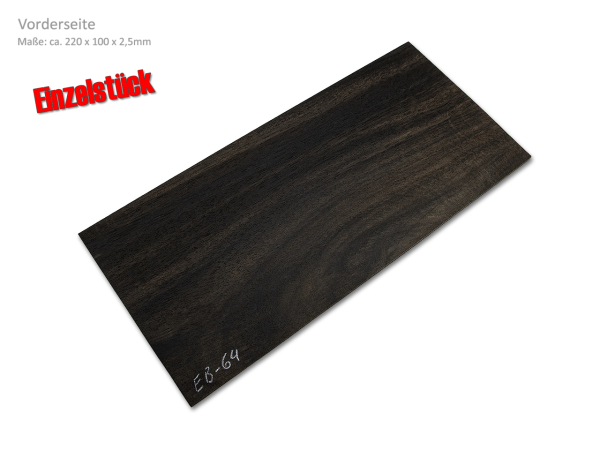 Kopfplatte Ebenholz Einzelstück (EB-64)