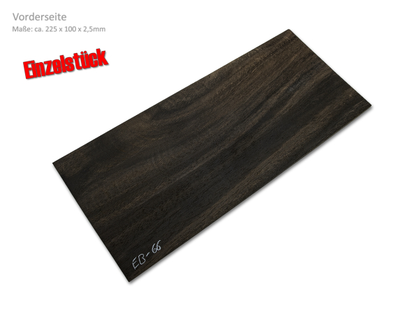 Kopfplatte Ebenholz Einzelstück (EB-66)