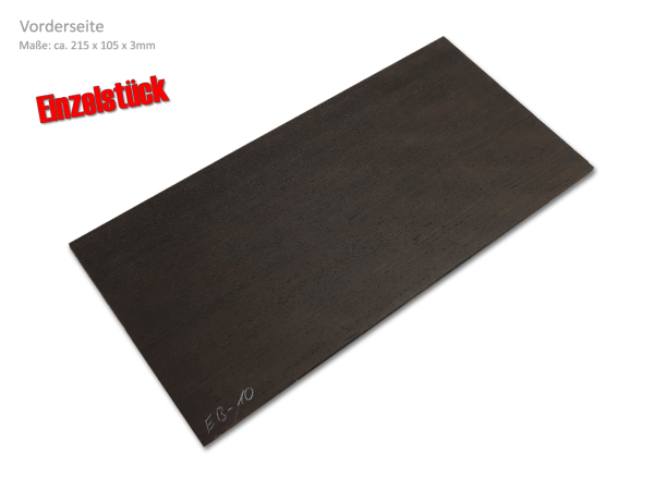Kopfplatte Ebenholz (4A-Sortierung) Einzelstück (EB-10)