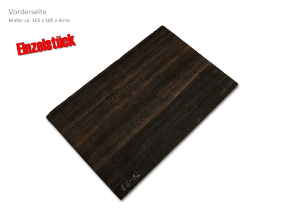 Kopfplatte Ebenholz Einzelstück (EB-12)