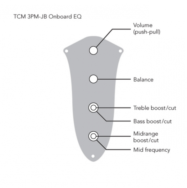 TCM 3 PM-JB aktive param. 3-Band Elektronik (B2073)