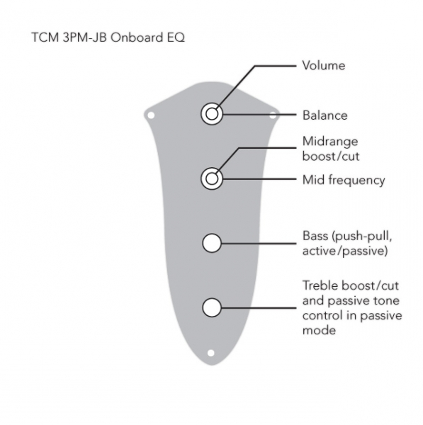 TCM 3 PM-JB aktive param. 3-Band Elektronik (B2074)