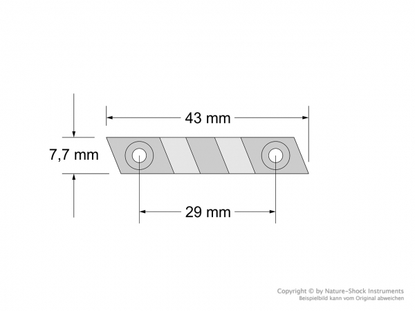 3-Saiten Niederhalter für Bass Gold