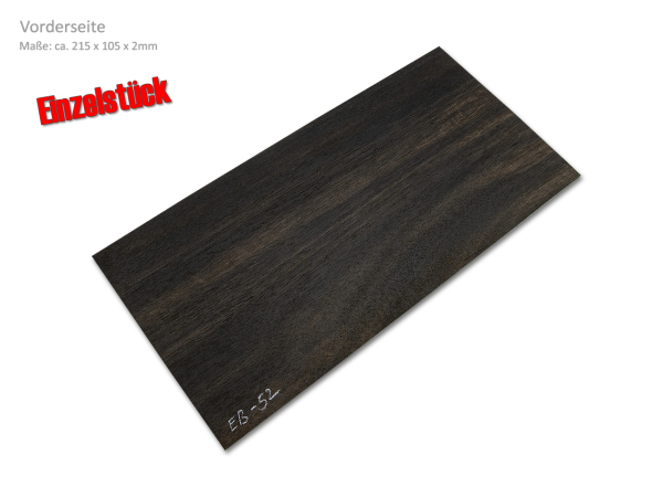 Kopfplatte Ebenholz Einzelstück (EB-52)