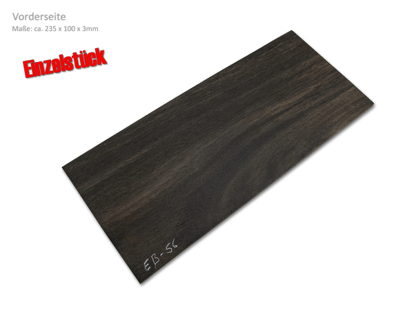 Kopfplatte Ebenholz Einzelstück (EB-56)