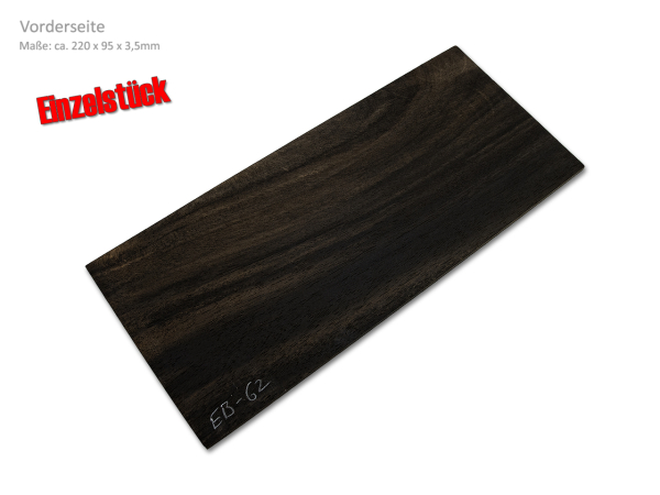 Kopfplatte Ebenholz Einzelstück (EB-62)