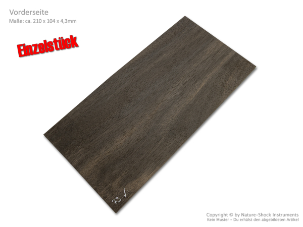 Kopfplatte Ebenholz Einzelstück (EB-73)
