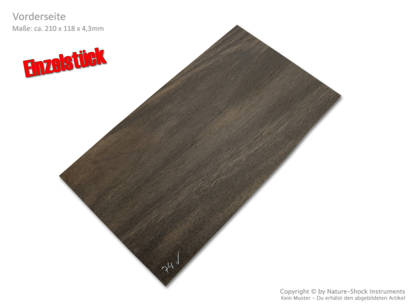 Kopfplatte Ebenholz Einzelstück (EB-74)