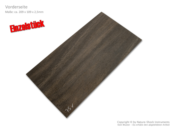 Kopfplatte Ebenholz Einzelstück (EB-75)