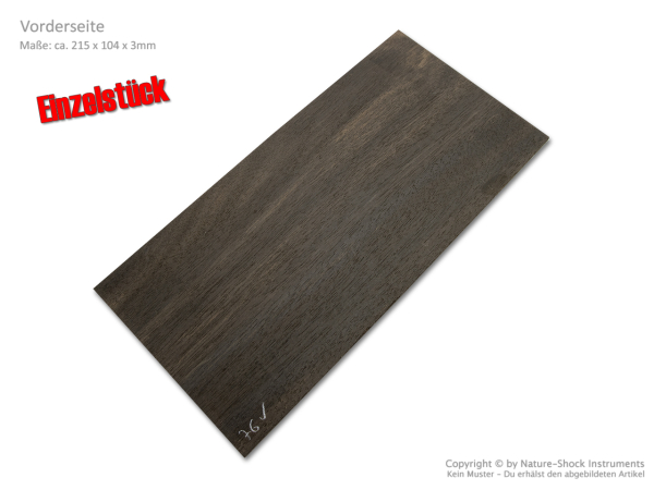 Kopfplatte Ebenholz Einzelstück (EB-76)
