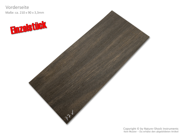 Kopfplatte Ebenholz Einzelstück (EB-77)