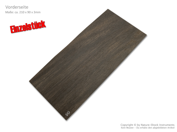 Kopfplatte Ebenholz Einzelstück (EB-80)