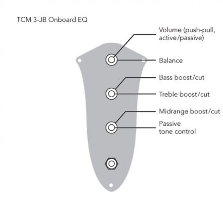 TCM 3-JB aktive 3-Band Elektronik (B2061)