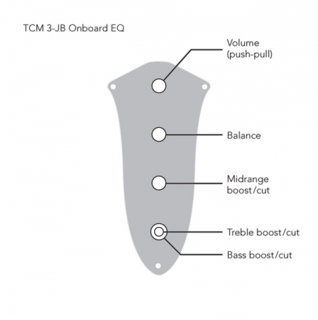 TCM 3-JB aktive 3-Band Elektronik (B2065)