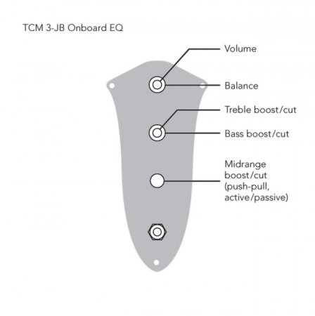 TCM 3-JB aktive 3-Band Elektronik (B2062)