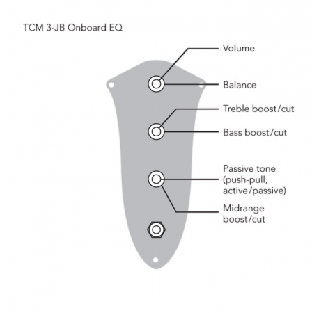 TCM 3-JB aktive 3-Band Elektronik (B2063)