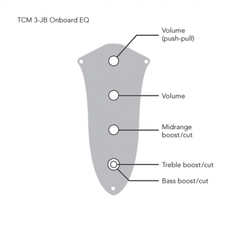 TCM 3-JB aktive 3-Band Elektronik (B2064)