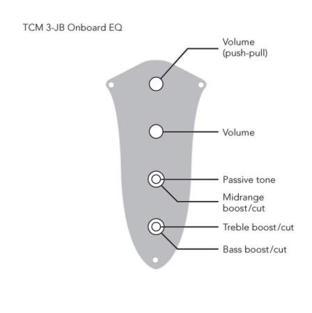 TCM 3-JB aktive 3-Band Elektronik (B2066)