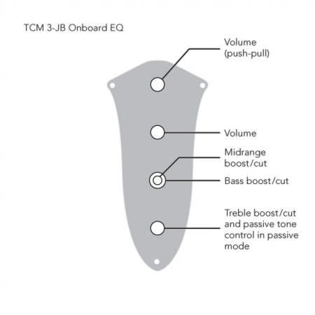 TCM 3-JB aktive 3-Band Elektronik (B2067)