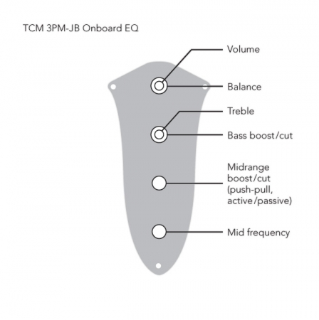 TCM 3 PM-JB aktive param. 3-Band Elektronik (B2072)