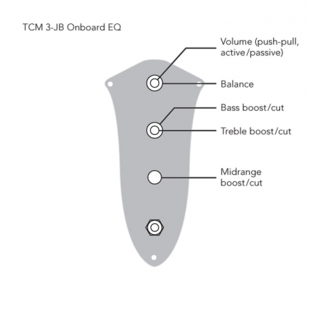 TCM 3-JB aktive 3-Band Elektronik (B2060)